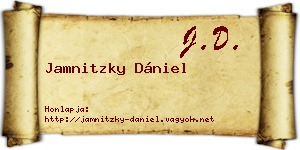 Jamnitzky Dániel névjegykártya